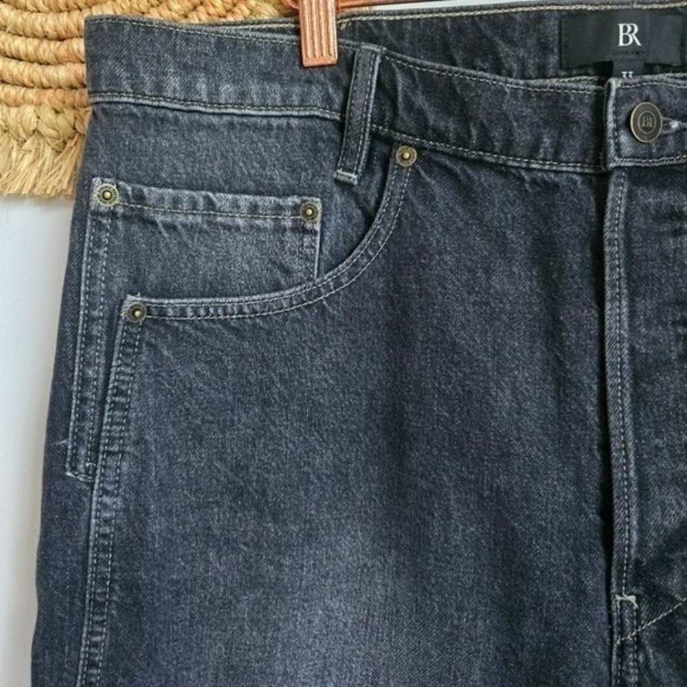Banana Republic NEW Ranger Washed Black Straight Leg Jeans Womens SZ 33 Western - Picture 6 of 14